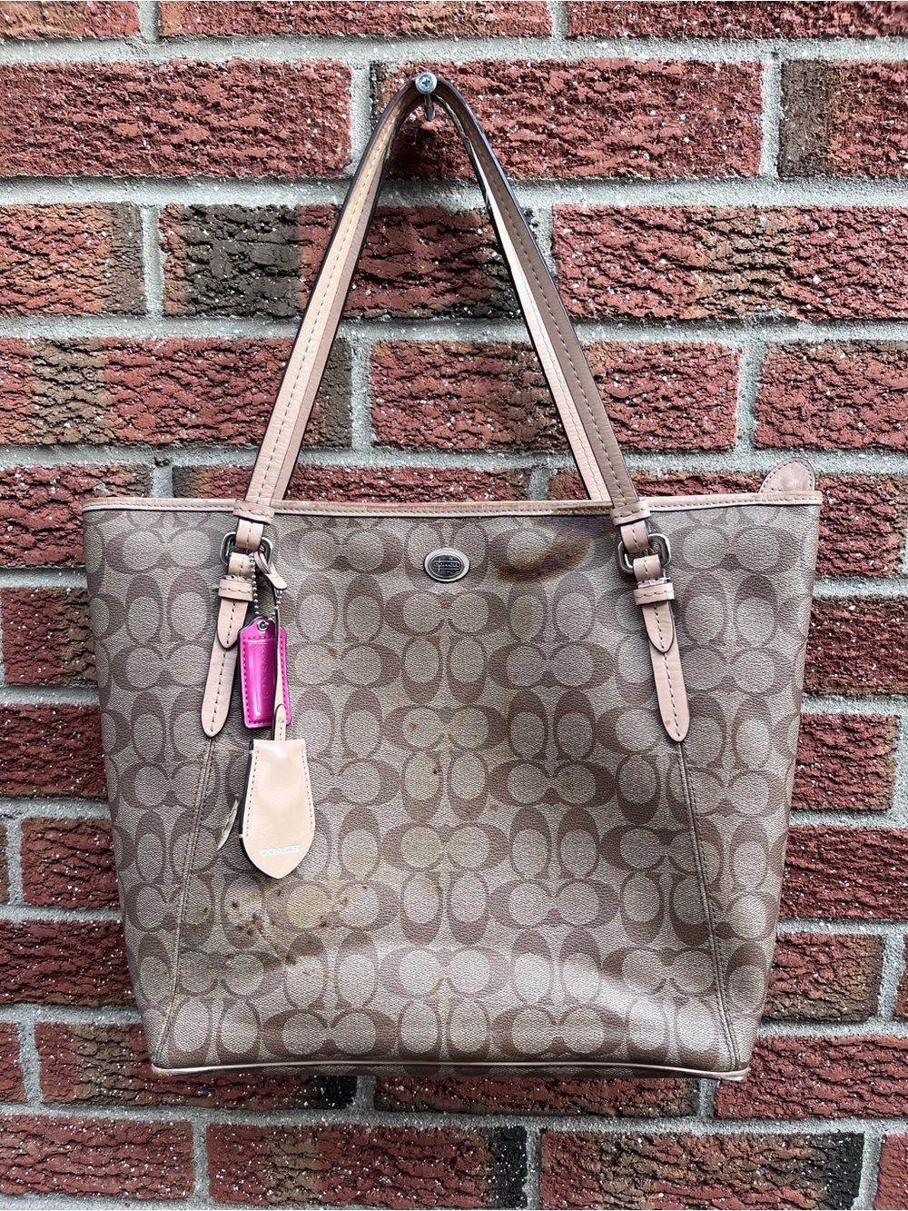 Coach Peyton Signature Zip-Top Tote